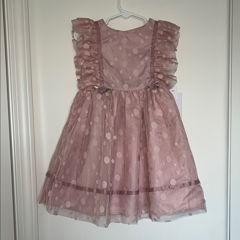New - Rose Ruffled Tiered Sleeveless Dress
